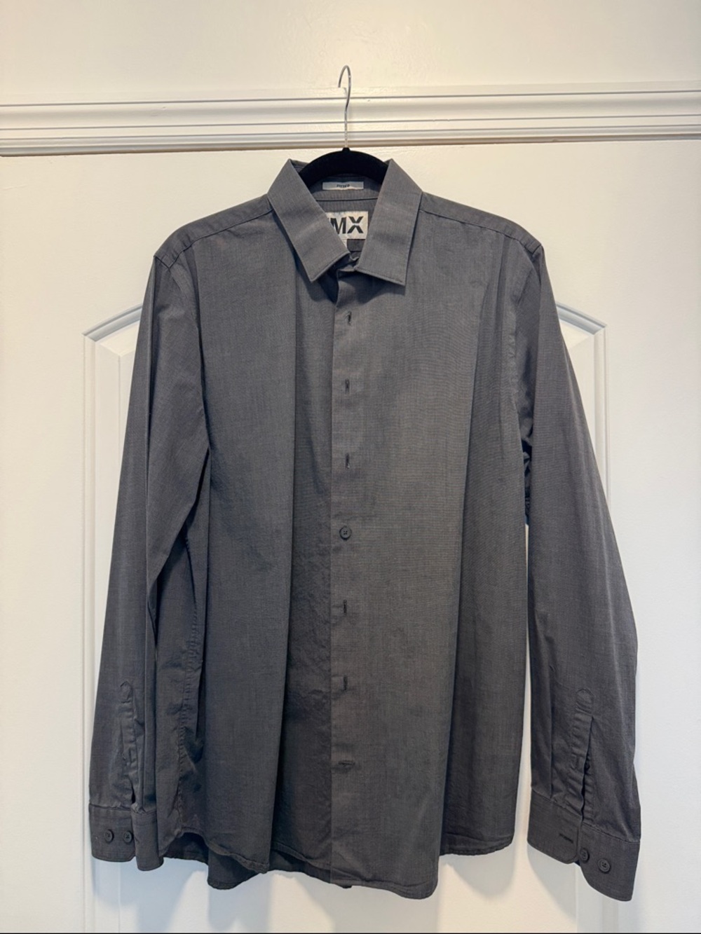 Express Men's Gray Dress Shirt